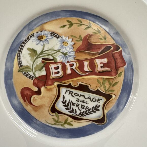 Vintage Cheese Appetizer Plates by Restoration Hardware Set of 4 Charcuterie - Picture 10 of 11